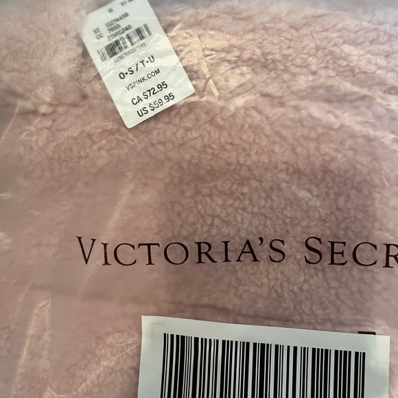 PINK Victoria's Secret Plush Pink Quilted Tote - Picture 2 of 2